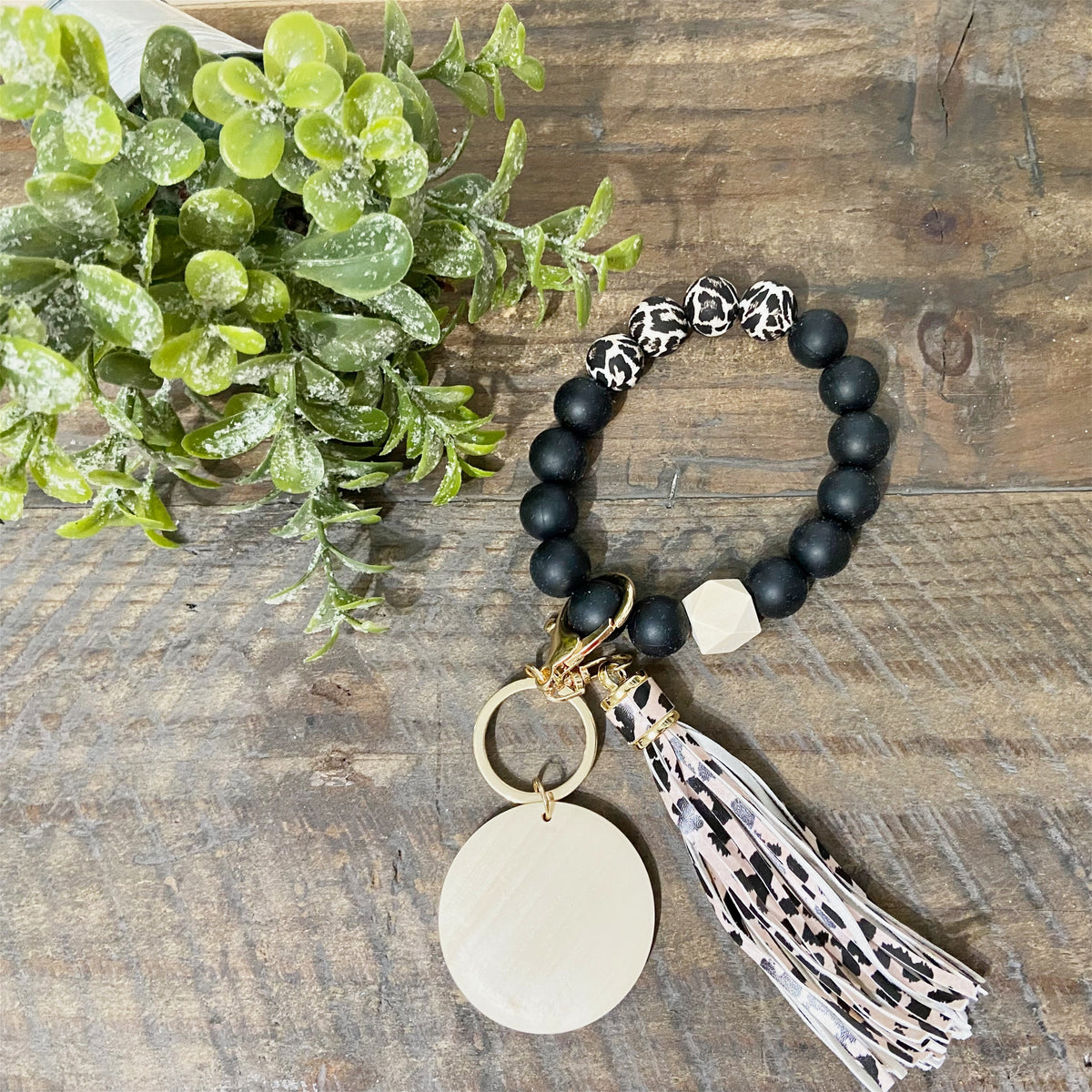 Leopard keychain clearance bracelet