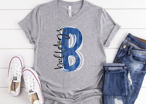 Brushstroke Adult Spirit Tee | Beckemeyer Bulldogs | Spirit Wear