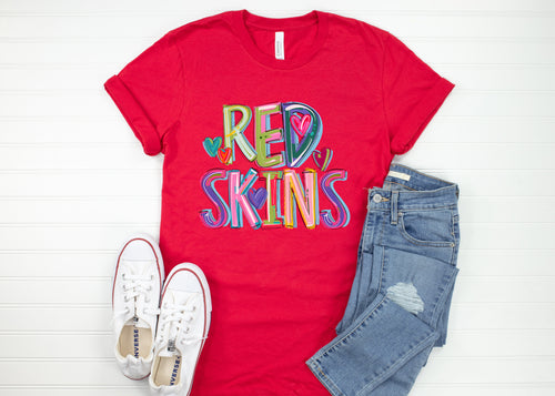 CHEERY Mascot Adult Tee | Nokomis Redskins | Spirit Wear