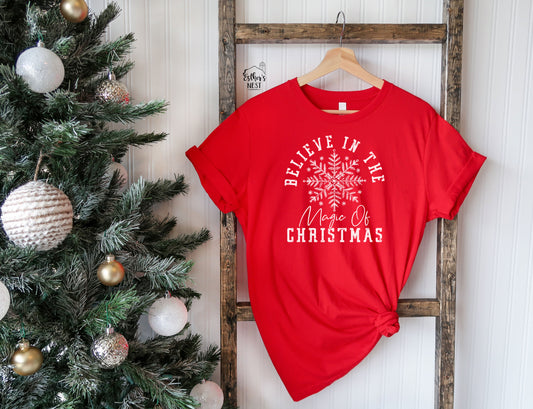 Believe in the Magic of Christmas Adult Christmas Tee or Sweatshirt | Christmas Collection | Adult Tee Collection