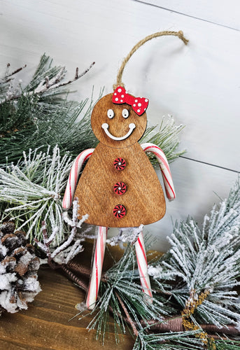 Candy Cane DIY Pop out Gingerbread Men Ornament | Christmas Collection | Kids DIY Craft Collection