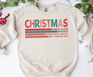 Christmas Favorites Adult Christmas Tee or Sweatshirt | Christmas Collection | Adult Tee Collection