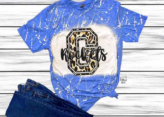 Bleached Adult Spirit Tee | Greenville Rockets | Spirit Wear