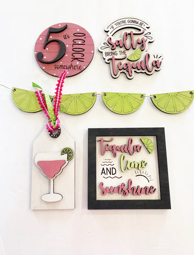 Tequila, Lime & Sunshine Tier Tray Set | Tier Tray Collection | DIY Kits