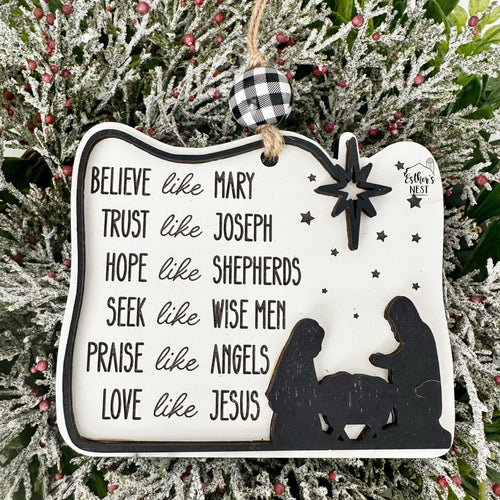 Love like Jesus Wood Ornament | Christmas Collection | Home Decor