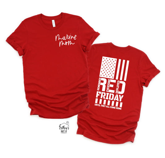 Military RED Deployment Tee | Adult Tee Collection