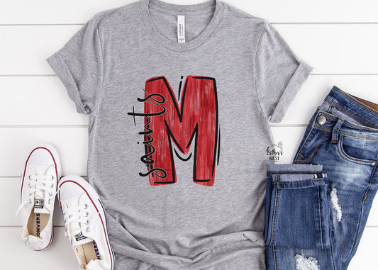 Brushstroke Adult Spirit Tee | Maryville University Saints | Spirit Wear