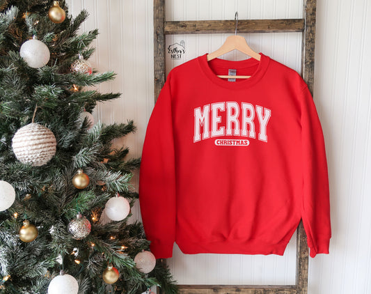 Merry Adult Christmas Tee or Sweatshirt | Christmas Collection | Adult Tee Collection