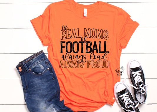 Real Moms of Football School Spirit Wear Adult Tee | Hillsboro Toppers | Spirit Wear Collection