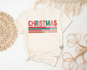 Christmas Favorites Adult Christmas Tee or Sweatshirt | Christmas Collection | Adult Tee Collection