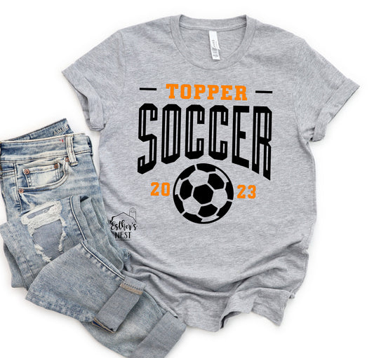 Soccer Adult Tee | Hillsboro Toppers | Spirit Wear Collection | Sports Collection