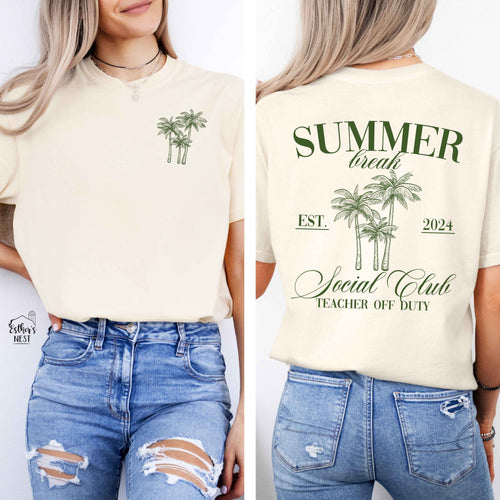 Summer Break Teacher Social Club | Educator Collection | Educator Apparel