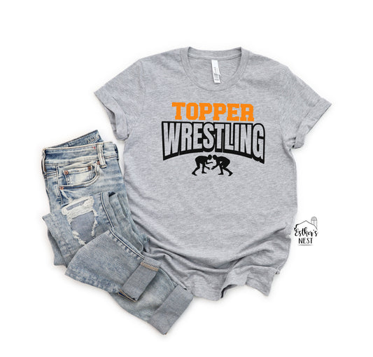 Wrestling 2 Adult Tee | Hillsboro Toppers | Spirit Wear Collection | Sports Collection