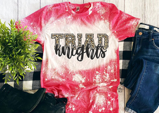 Bleached Adult Spirit Tee | Triad Knights | Spirit Wear