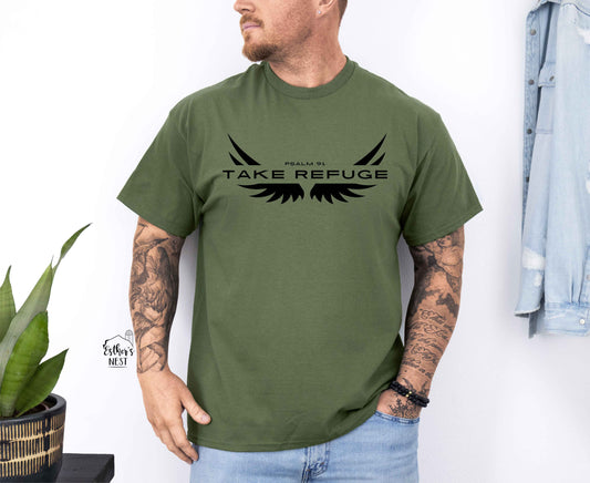 Take Refuge Men's Adult Tee | Faith Collection | Adult Tee Collection | Mens Collection