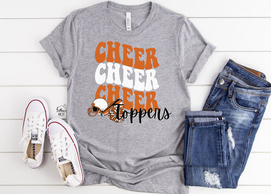 Topper Cheer Wave School Spirit Wear Adult Tee | Hillsboro Toppers | Spirit Wear Collection