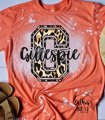 Bleached Adult Spirit Tee | Gillespie | Spirit Wear