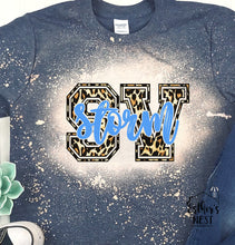 Load image into Gallery viewer, Bleached Adult Spirit Tee | Sangamon Valley Storm | Spirit Wear