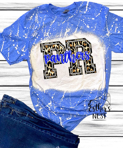 Bleached Adult Spirit Tee | Parker Road Panthers | Spirit Wear