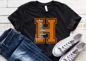 Custom Varsity School Spirit Wear Adult Tee | Hillsboro Toppers | Spirit Wear