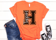 Load image into Gallery viewer, Custom Varsity School Spirit Wear Adult Tee | Hillsboro Toppers | Spirit Wear