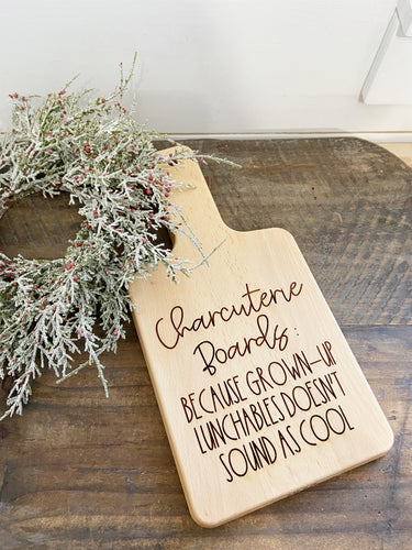 Adult Lunchable Engraved Cutting Board | Christmas Collection | Cutting Board Collection | Everyday Collection