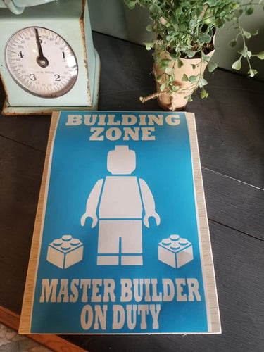 Building Zone-Master Builder on Duty DIY Kids Sign Kit