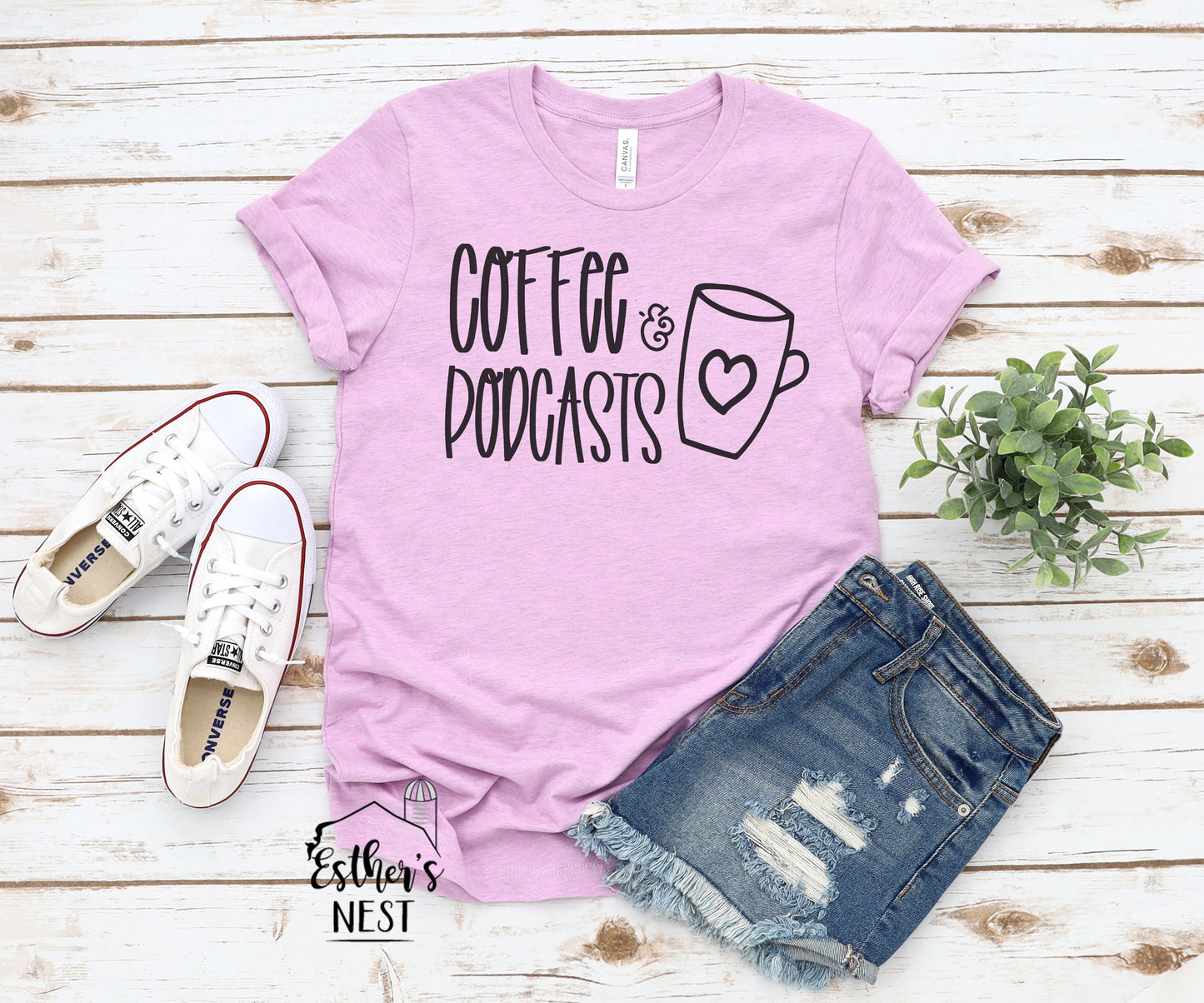 Coffee & Podcasts Tee