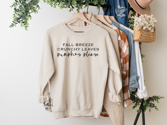 Fall Breeze Sweatshirt or Tee Shirt | Fall Collection