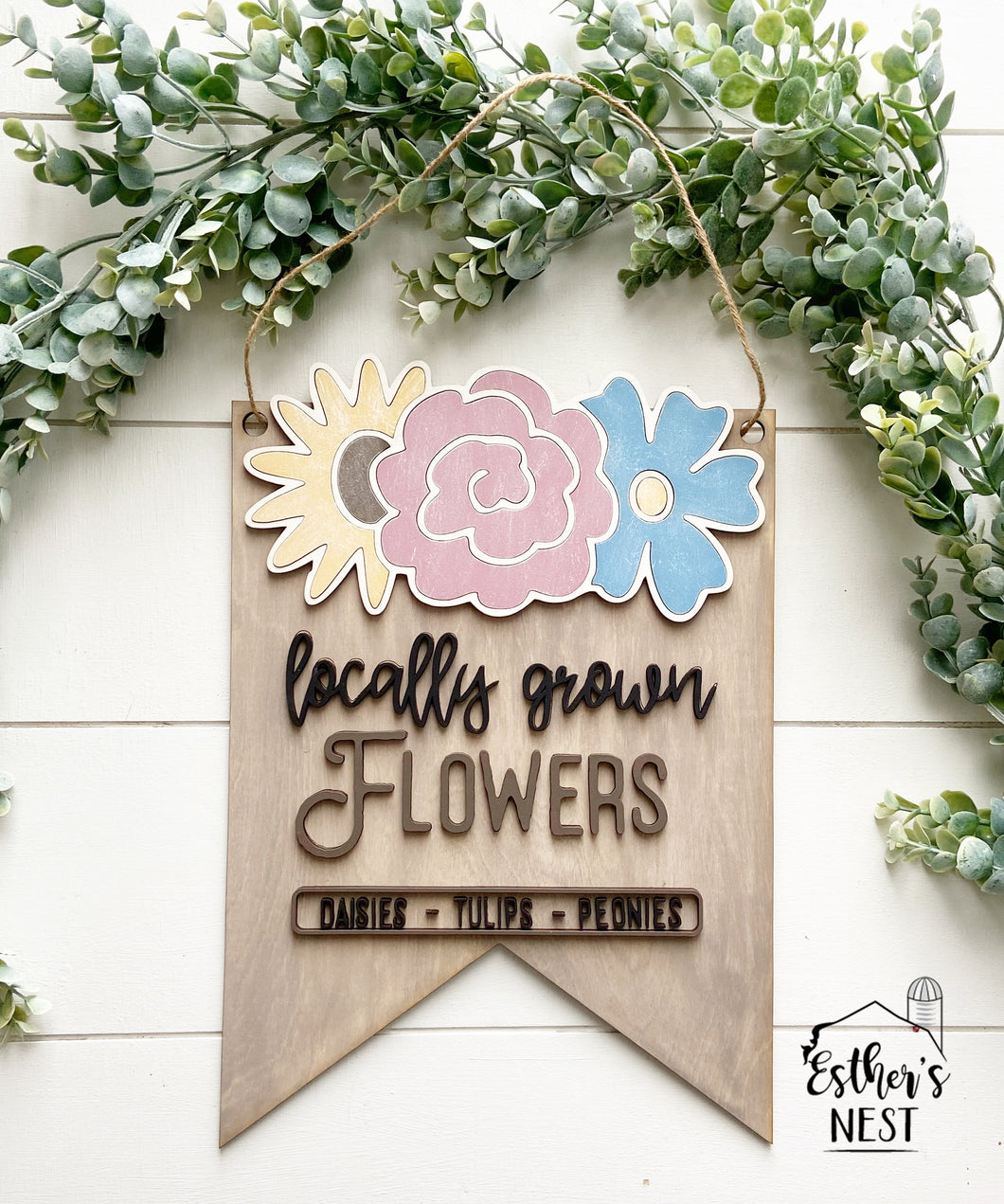 Flower Market Door Hanger | Door Hanger Collection | Spring Collection