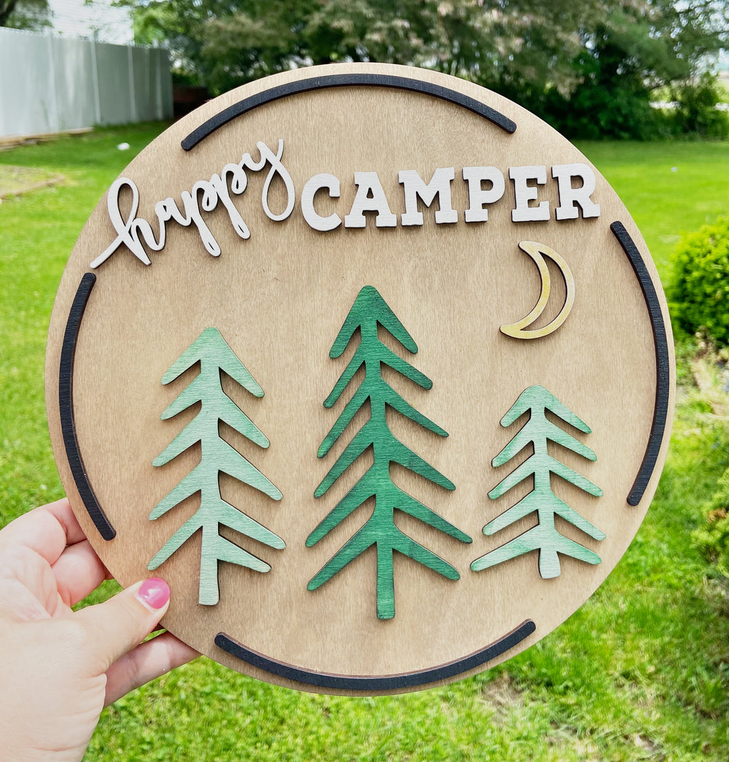 Happy Camper Table Sign | Adult DIY Kit | Everyday Collection