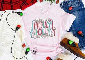 Holly Jolly Adult Tee | Adult Tee Collection | Christmas Collection