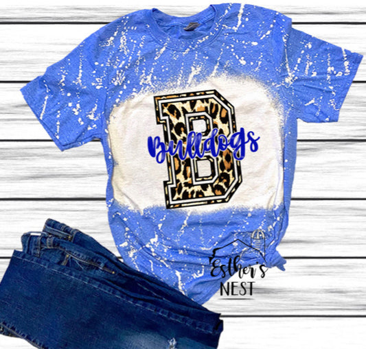 Bleached Adult Spirit Tee | Beckemeyer Bulldogs | Spirit Wear