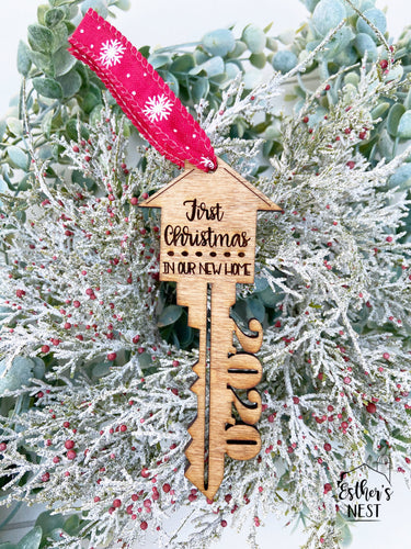 First Christmas in our New Home 2023 Wooden Christmas Ornament | Christmas Decor | Home Decor