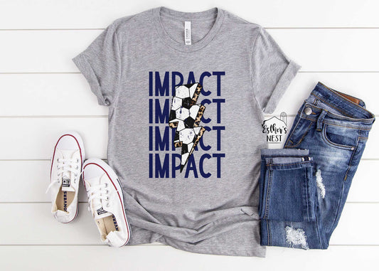 Impact Lightening Bolt Spirit Wear Adult Tee | Impact Soccer | Spirit Wear Collection