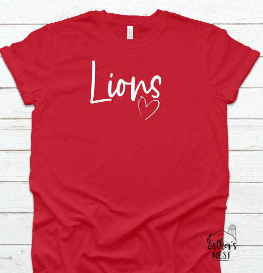 Custom School Spirit Wear Adult Tee | Lee Lions | Spirit Wear