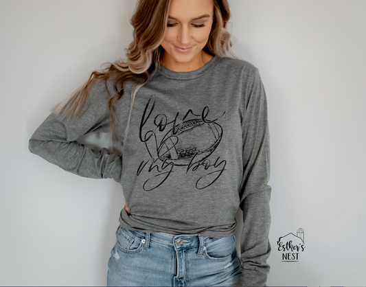 Love My Boy Football Tee | Sports Collection