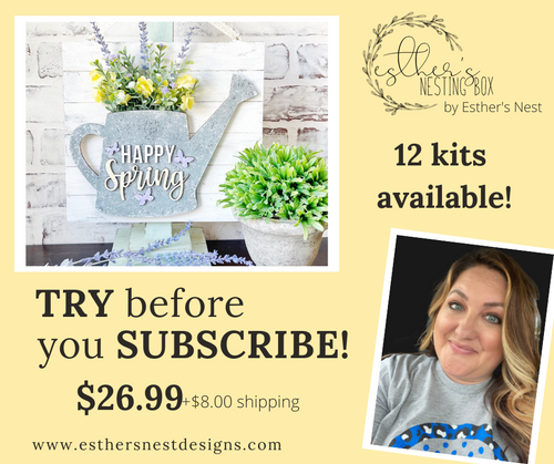 TRY BEFORE YOU SUBSCRIBE Esther's Nesting Box, an adult DIY monthly subscription craft box | DIY Collection