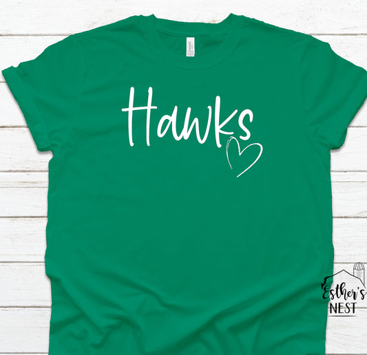 Custom School Spirit Wear Adult Tee | Meridian Hawks | Spirit Wear