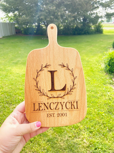 Personalized Engraved Monogram Cutting Board | Kitchen Collection | Personalized Wedding Gift