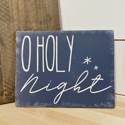 O Holy Night Wood Sign | Christmas Collection