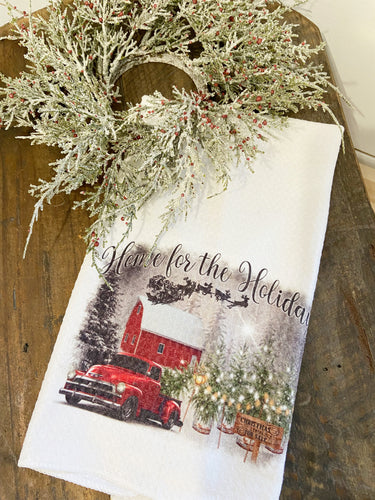 Home for the Holidays Tea Towel | Christmas Collection