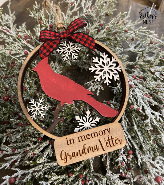 Personalized Memorial Ornament | Christmas Collection | Home Decor