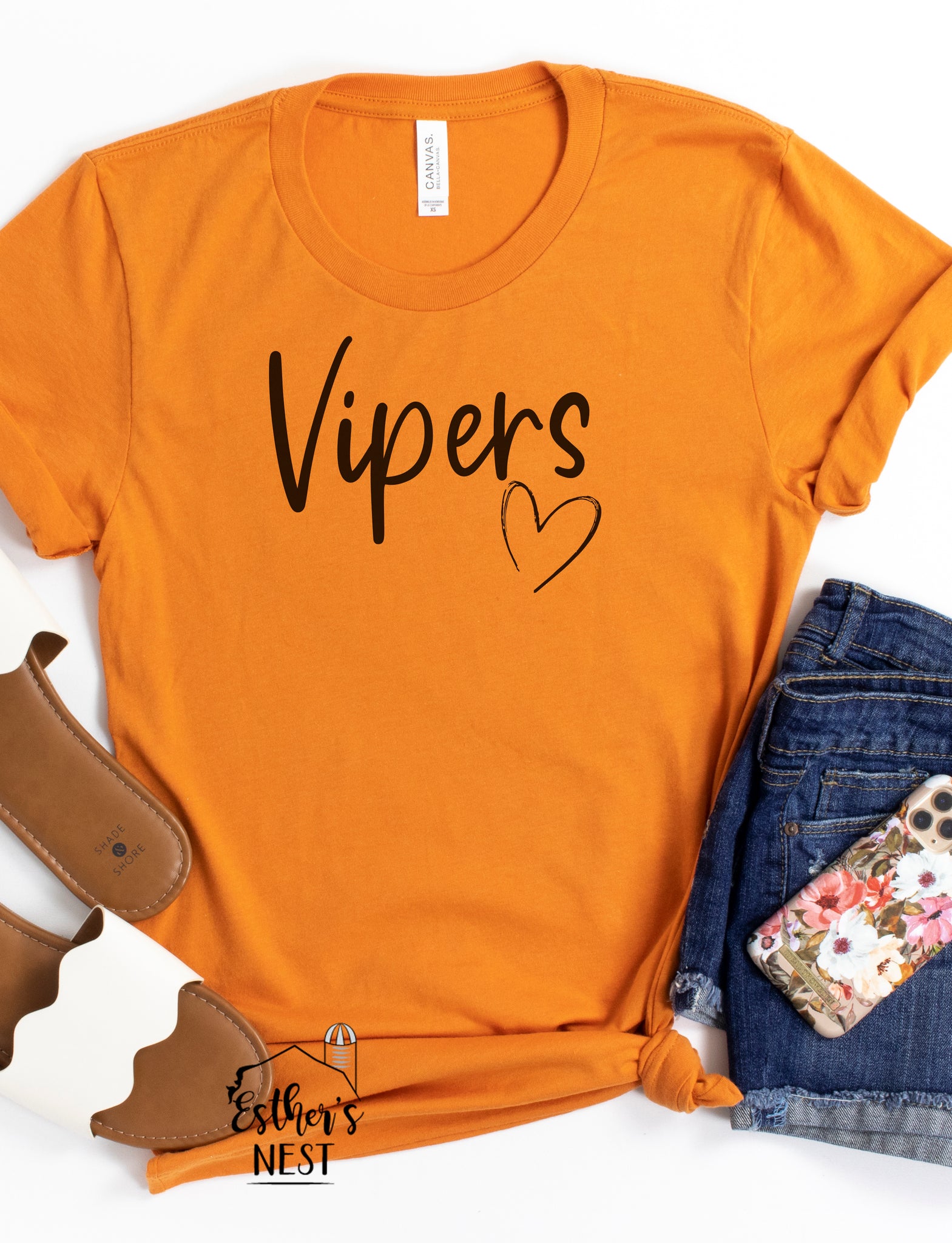 Custom School Spirit Wear Adult Tee | South County Vipers | Spirit Wear