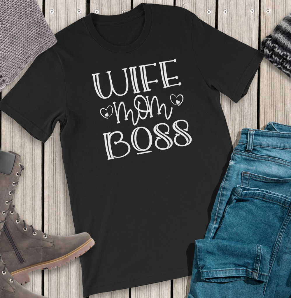 Wife Mom Boss Tee