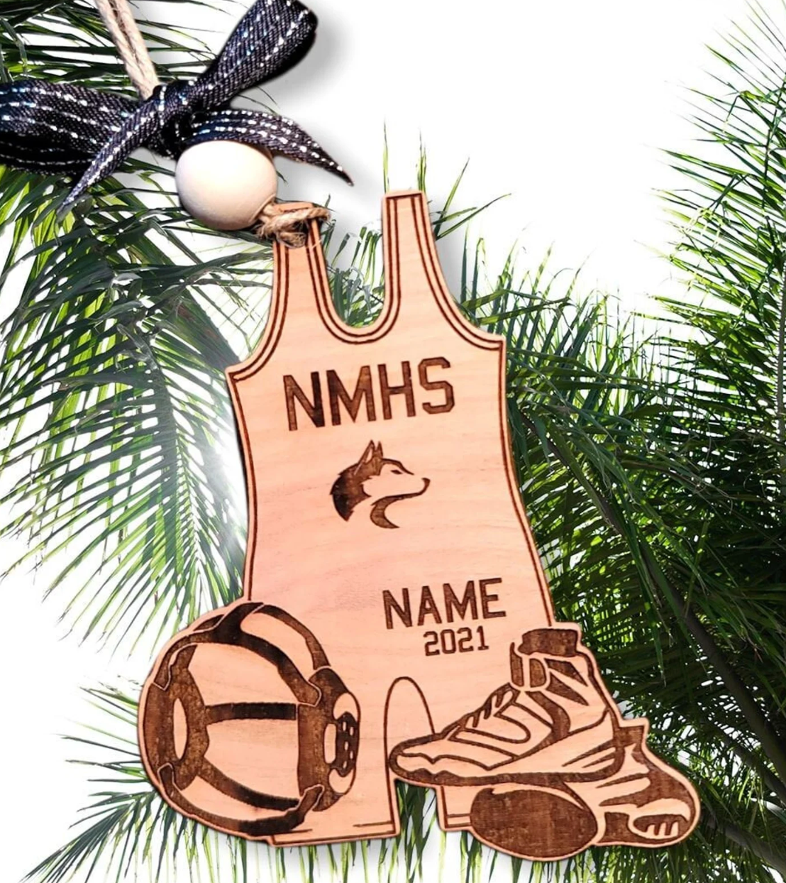 Personalized Sports Band Ornaments | Christmas Collection | Sports Collection | Spirit Wear Collection