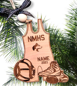 Personalized Sports Band Ornaments | Christmas Collection | Sports Collection | Spirit Wear Collection