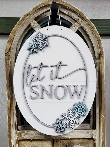 Let it Snow Door Hanger | Winter Collection | Adult DIY Kit