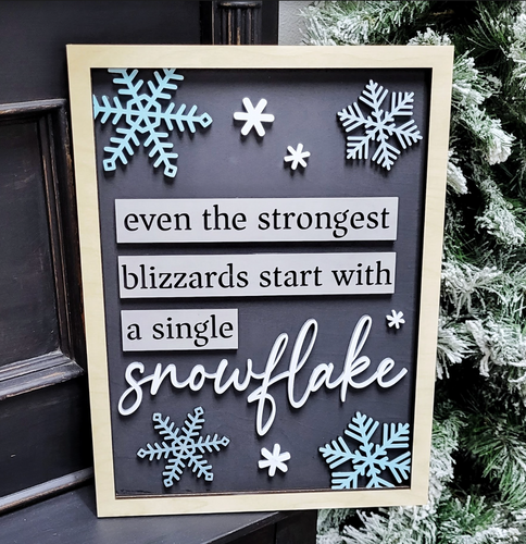 Snowflakes Sign | Winter Collection