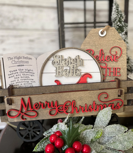 MAGIC OF CHRISTMAS WAGON INSERT -  NESTING BOX EXCLUSIVE